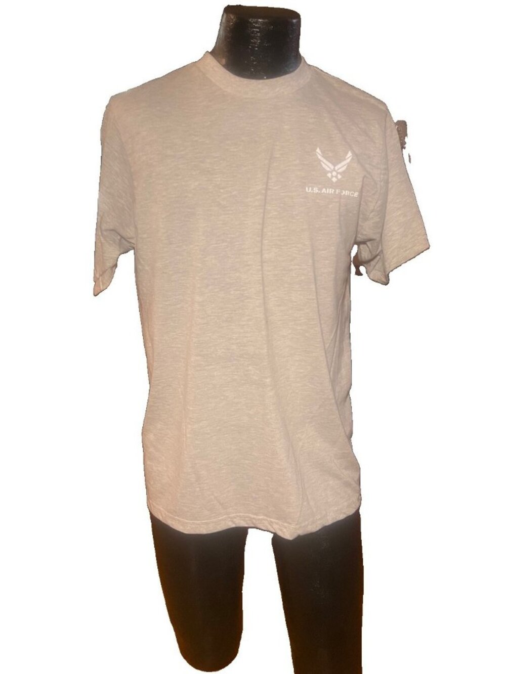 USAF US Air Force PTU T Shirt Mens Medium Grey Reflective PT Military Issue 2013